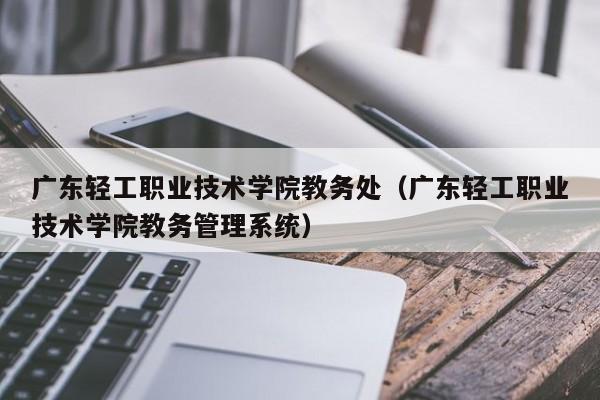 广东轻工职业技术学院教务处（广东轻工职业技术学院教务管理系统）