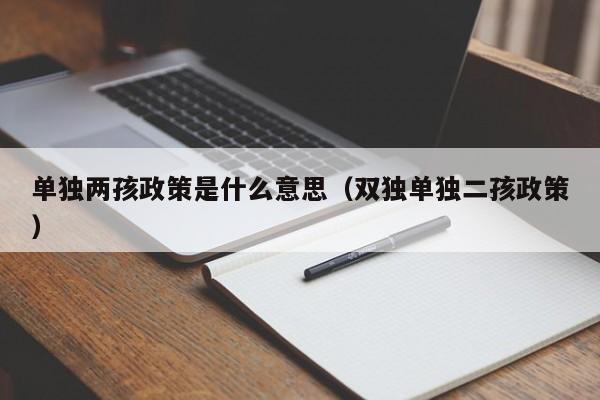 单独两孩政策是什么意思（双独单独二孩政策）