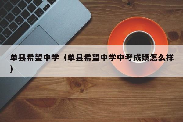 单县希望中学（单县希望中学中考成绩怎么样）